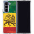 The Lion of Judah Rasta Flag Galaxy Z Fold5 5G Clear Case