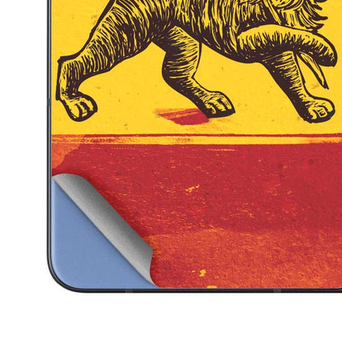 The Lion of Judah Rasta Flag Galaxy Z Fold5 5G Skin