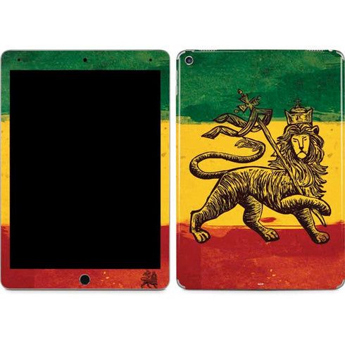 The Lion of Judah Rasta Flag iPad Skins