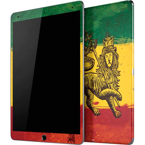 The Lion of Judah Rasta Flag iPad Skins