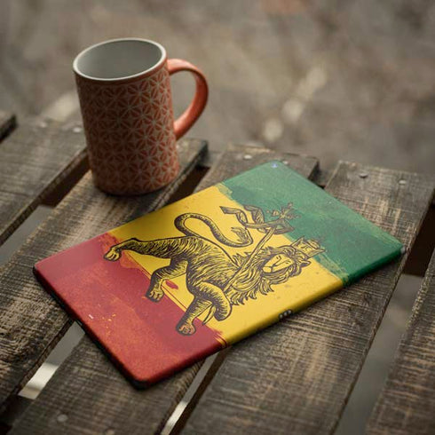 The Lion of Judah Rasta Flag iPad Skins