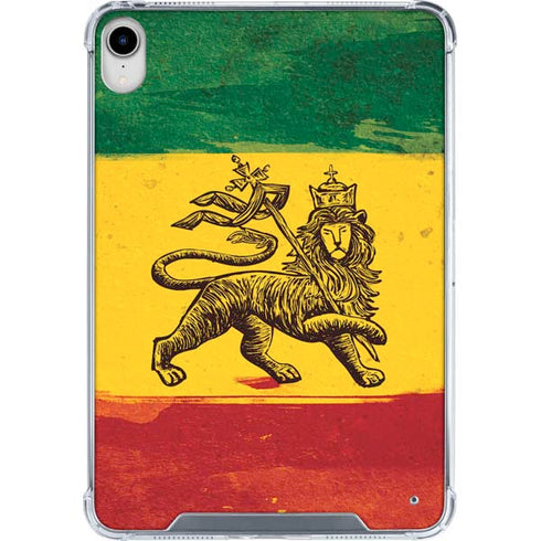 The Lion of Judah Rasta Flag iPad 11th Gen (2025) Clear Case
