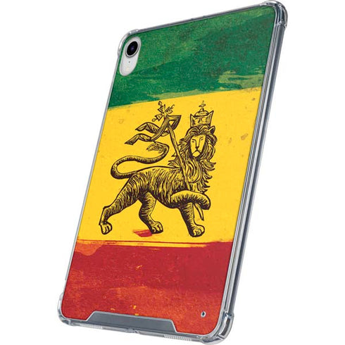 The Lion of Judah Rasta Flag iPad 11th Gen (2025) Clear Case