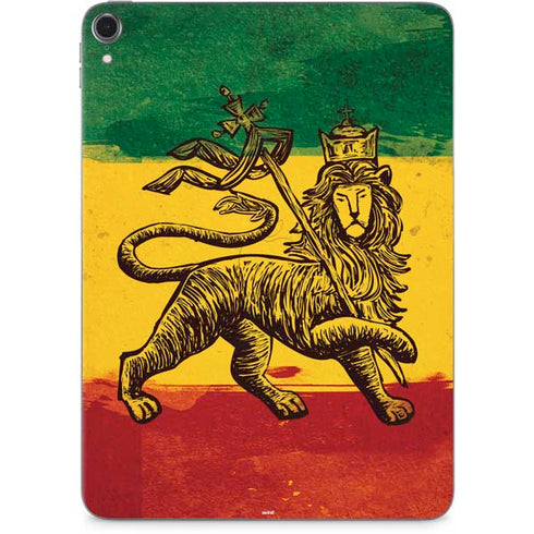 The Lion of Judah Rasta Flag Apple iPad Pro Skin