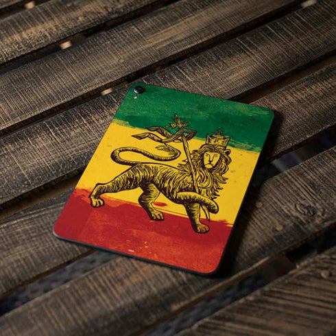 The Lion of Judah Rasta Flag Apple iPad Pro Skin