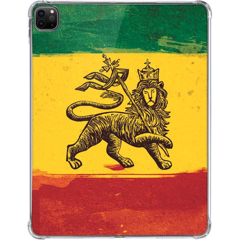 The Lion of Judah Rasta Flag iPad Pro 11in (2024) Clear Case