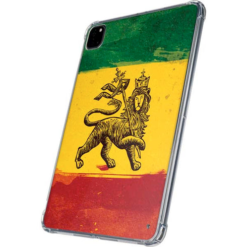 The Lion of Judah Rasta Flag iPad Pro 11in (2024) Clear Case