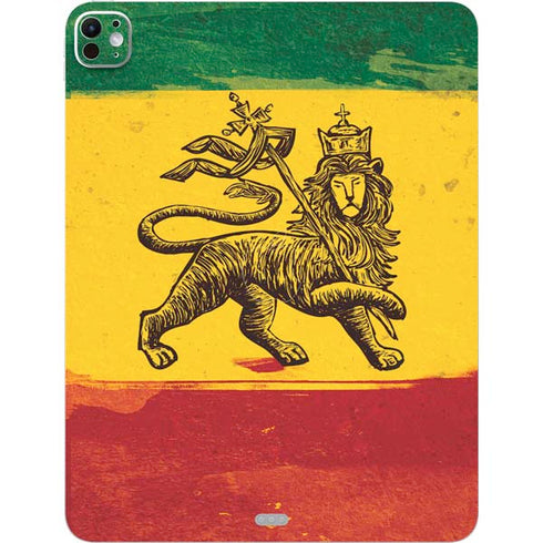 The Lion of Judah Rasta Flag iPad Pro 13in M4 (2024) Skin