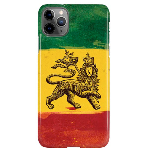 The Lion of Judah Rasta Flag iPhone Cases