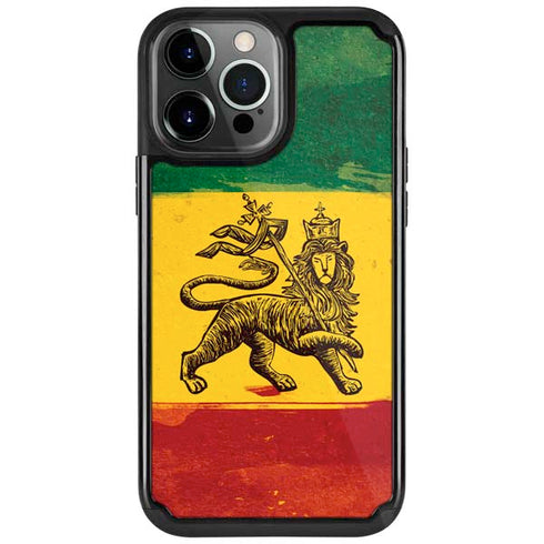 The Lion of Judah Rasta Flag iPhone Cases