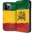 The Lion of Judah Rasta Flag iPhone 14 Pro Max Folio Case