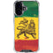 The Lion of Judah Rasta Flag iPhone 16 Plus Clear Case