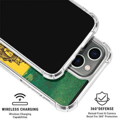 The Lion of Judah Rasta Flag iPhone 16 Pro Clear Case