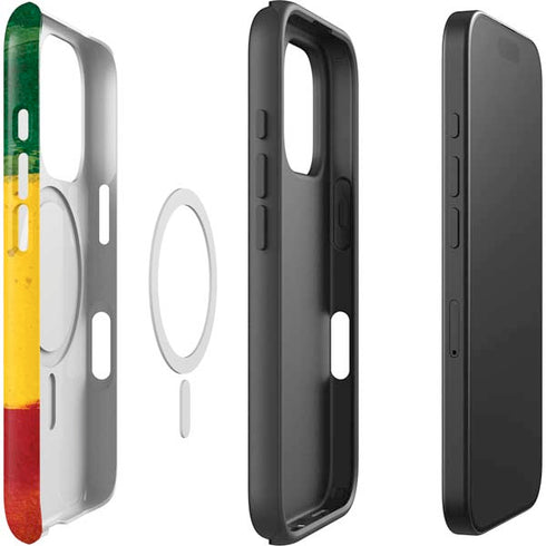 The Lion of Judah Rasta Flag iPhone 16 Pro Magsafe Impact Case