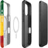 The Lion of Judah Rasta Flag iPhone 16 Pro Magsafe Impact Case