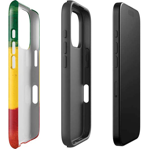 The Lion of Judah Rasta Flag iPhone 16 Pro Max Impact Case