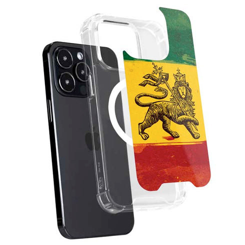 The Lion of Judah Rasta Flag iPhone 16 Pro Max MagSafe Case