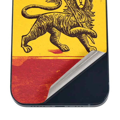 The Lion of Judah Rasta Flag iPhone 16 Skin