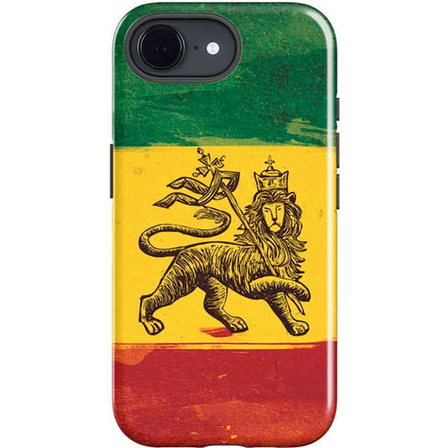 The Lion of Judah Rasta Flag iPhone 16e Impact Case
