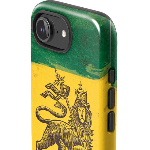 The Lion of Judah Rasta Flag iPhone 16e Impact Case