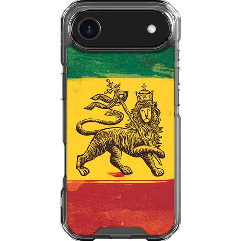 The Lion of Judah Rasta Flag iPhone 17 Air Clear Case
