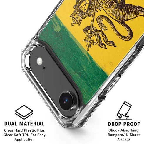 The Lion of Judah Rasta Flag iPhone 17 Air Clear Case