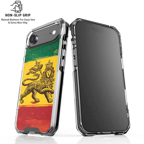 The Lion of Judah Rasta Flag iPhone 17 Air Clear Case