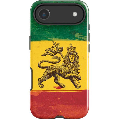 The Lion of Judah Rasta Flag iPhone 17 Air Impact Case