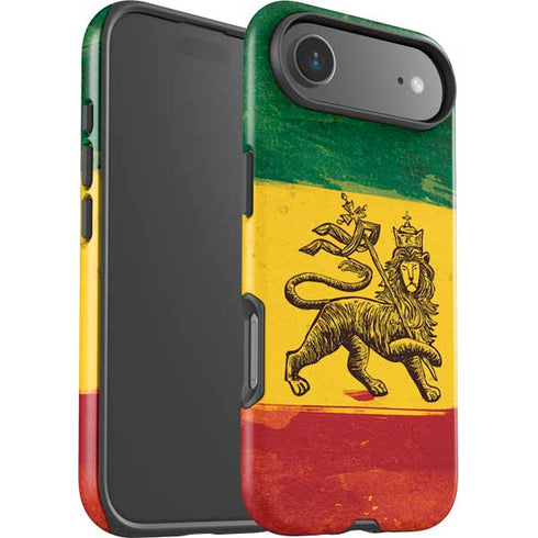 The Lion of Judah Rasta Flag iPhone 17 Air Impact Case