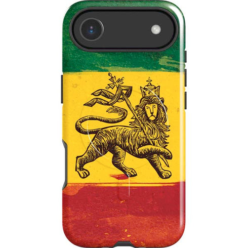 The Lion of Judah Rasta Flag iPhone 17 Air Magsafe Impact Case