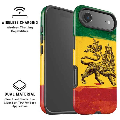 The Lion of Judah Rasta Flag iPhone 17 Air Magsafe Impact Case