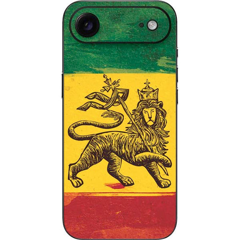 The Lion of Judah Rasta Flag iPhone 17 Air Skin