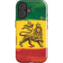 The Lion of Judah Rasta Flag iPhone 17 Impact Case