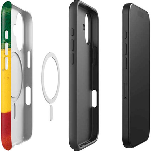 The Lion of Judah Rasta Flag iPhone 17 Magsafe Impact Case