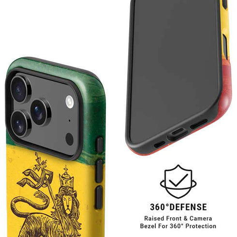 The Lion of Judah Rasta Flag iPhone 17 Pro Magsafe Impact Case