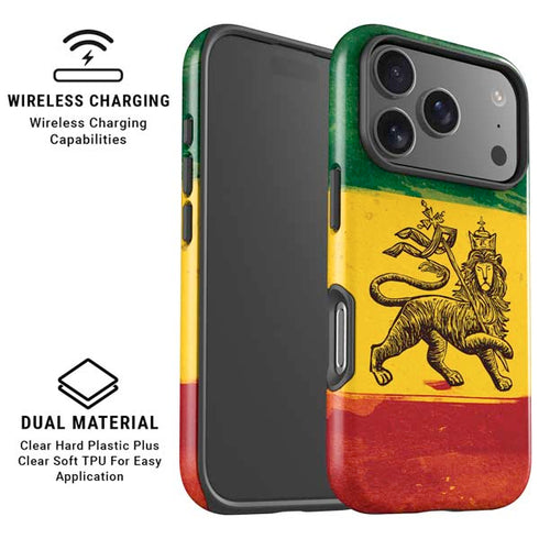 The Lion of Judah Rasta Flag iPhone 17 Pro Magsafe Impact Case