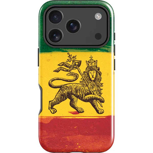 The Lion of Judah Rasta Flag iPhone 18 Pro Impact Case