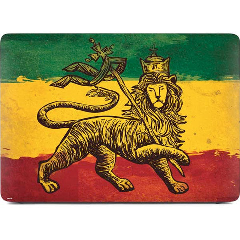 The Lion of Judah Rasta Flag Apple MacBook Air Skin