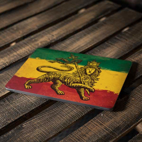 The Lion of Judah Rasta Flag Apple MacBook Air Skin