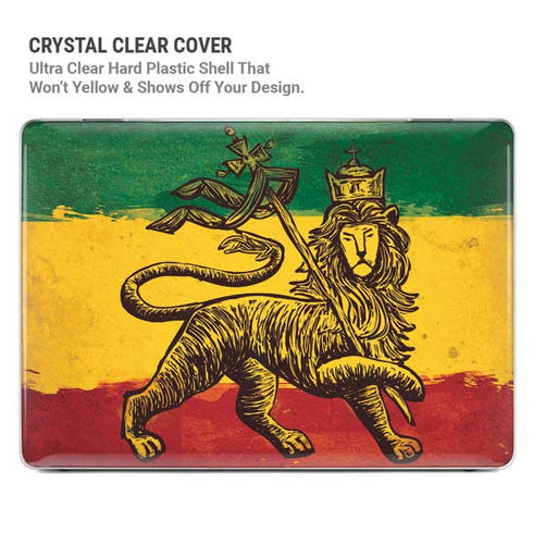 The Lion of Judah Rasta Flag MacBook Pro 14in (2021-24) Case plus Skin