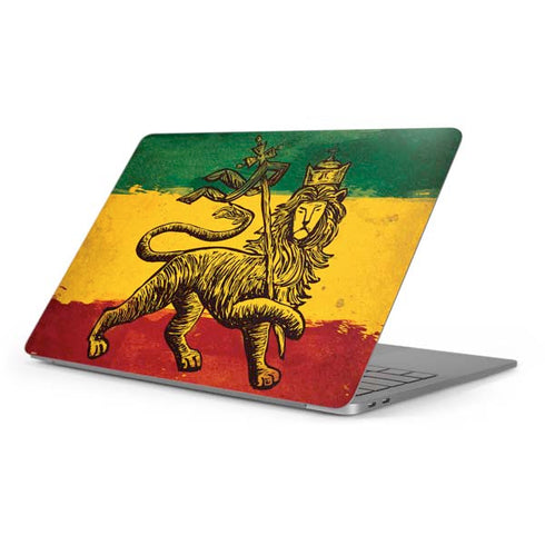 The Lion of Judah Rasta Flag Apple MacBook Pro 16-inch Skin