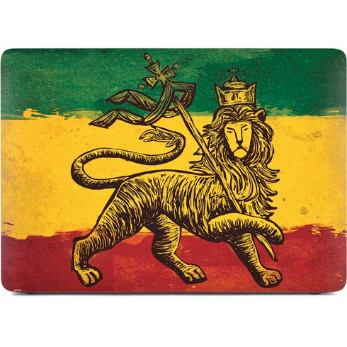 The Lion of Judah Rasta Flag Apple MacBook Pro 16-inch Skin