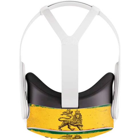 The Lion of Judah Rasta Flag Meta Quest 3S Skin