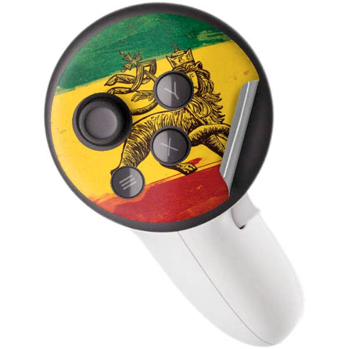 The Lion of Judah Rasta Flag Meta Quest 3S Skin