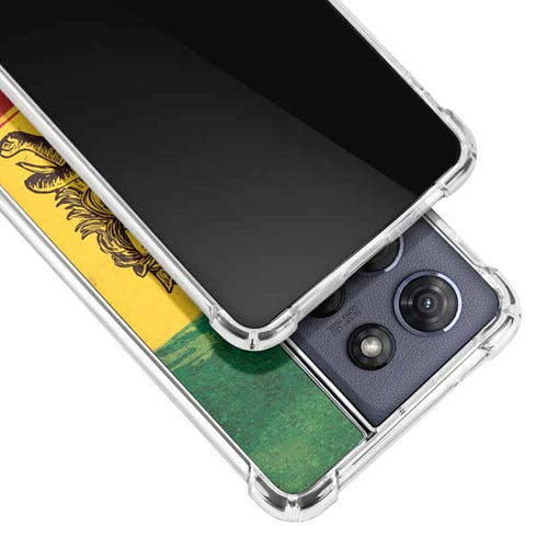 The Lion of Judah Rasta Flag Moto G 5G (2025) Clear Case