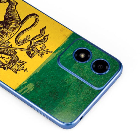 The Lion of Judah Rasta Flag Moto G Play 4G (2024) Skin