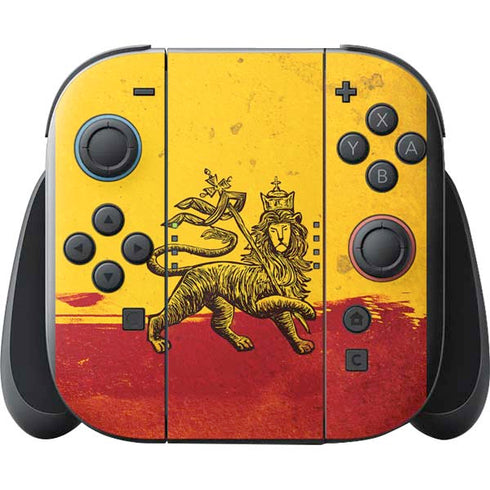 The Lion of Judah Rasta Flag Nintendo Switch 2 (2025) with Joy-Con Skin