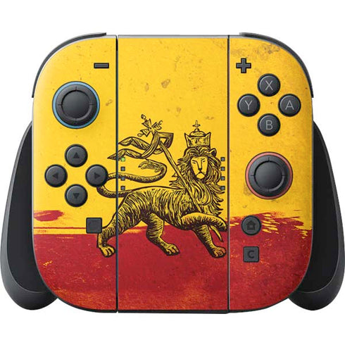 The Lion of Judah Rasta Flag Nintendo Skins