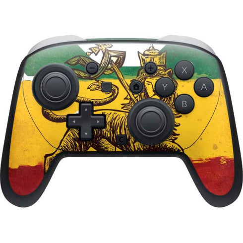 The Lion of Judah Rasta Flag Nintendo Skins