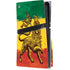 The Lion of Judah Rasta Flag PS5 Pro Disk Console Skin